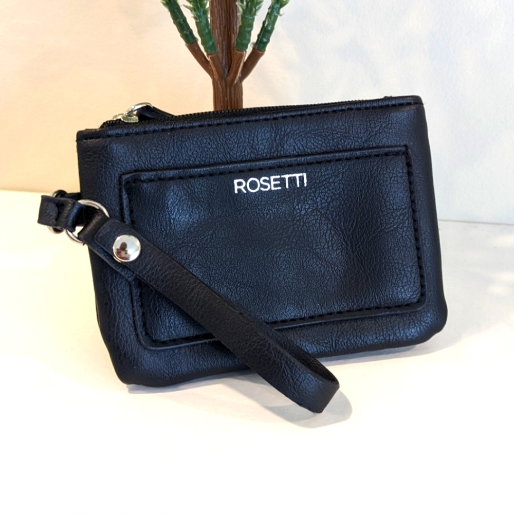 Rossetti Black Wristlet.